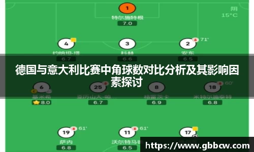 德国与意大利比赛中角球数对比分析及其影响因素探讨